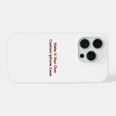 Aangepast iPhone hoesje (Achterkant horizontaal)