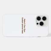 Aangepast iPhone hoesje (Achterkant horizontaal)