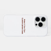 Aangepast iPhone hoesje (Achterkant horizontaal)
