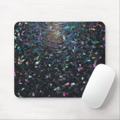 Aangepast Iridiscërend Abstract Gebrandschilderd G Muismat (Met muis)