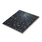 Aangepast Iridiscërend Abstract Gebrandschilderd G Tegeltje (Zijkant)