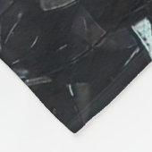 Aangepast Iridisch Abstract Gebrandschilderd Glas Fleece Deken (Hoek)