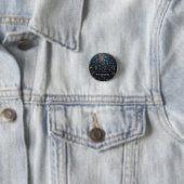 Aangepast Iridisch Abstract Gebrandschilderd Glas Ronde Button 3,2 Cm (In situ)