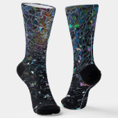 Aangepast Iridisch Abstract Gebrandschilderd Glas Sokken (Gebogen)