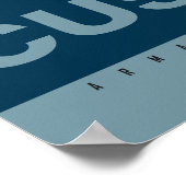 AANGEPAST IT Rood Wit Blauw Pop Art Chicken Poster (Hoek)