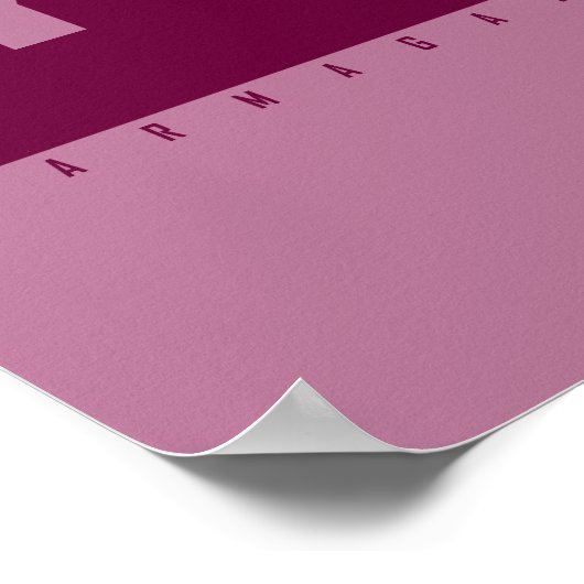 AANGEPAST IT Roze Camo Pop Art Chicken Poster (Hoek)