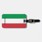 Aangepast Italië Vlag Italiaans Vlag reizen Bagage Bagagelabel (Voorkant horizontaal)