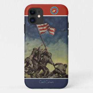 Aangepast Iwo Jima Flag Marines iPhone Case