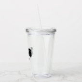 Aangepast jaar - 1986 Club - eenvoudig zwart Acryl Drinkbeker (Links)