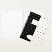 Aangepast jaar 2019 2020 zwart-wit goudmonogram G Planner (Display)