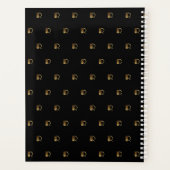 Aangepast jaar 2019 2020 zwart-wit goudmonogram R Planner (Achterkant)
