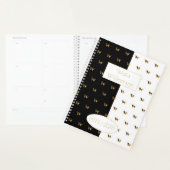 Aangepast jaar 2019 2020 zwart-wit goudmonogram W Planner (Display)