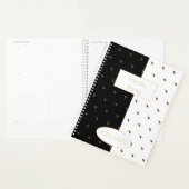 Aangepast jaar 2019 2020 zwart-wit goudmonogram Y Planner (Display)