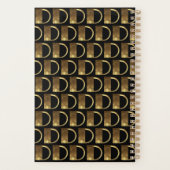 Aangepast jaar 2019 zwart goudmonogram D-legant Planner (Achterkant)