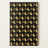 Aangepast jaar 2019 zwart goudmonogram M legant Planner (Achterkant)