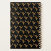 Aangepast jaar 2019 zwart goudmonogram Y elegant Planner (Achterkant)