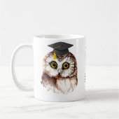 Aangepast jaar Afstuderen Fun Wise Owl Koffiemok (Links)