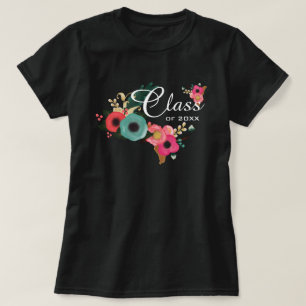 Aangepast jaar Afstuderen T-shirts voor Floral Des