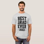 Aangepast jaar Beste Afstudeerder ooit Afstuderen T-shirt (Voorkant volledig)