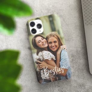 Aangepast jaar Besties BFF Modern script Foto Case-Mate iPhone Case