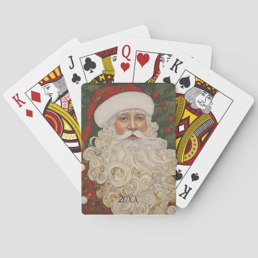 Aangepast Jaar Boho Sinterklaas Pokerkaarten (Achterkant)