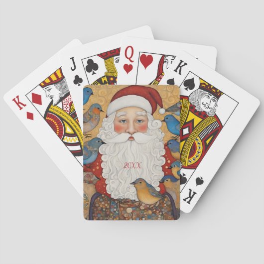 Aangepast Jaar Boho Sinterklaas Pokerkaarten (Achterkant)