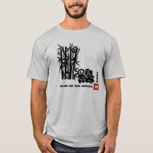 Aangepast jaar Chinees Jaar van de aap T-shirt
