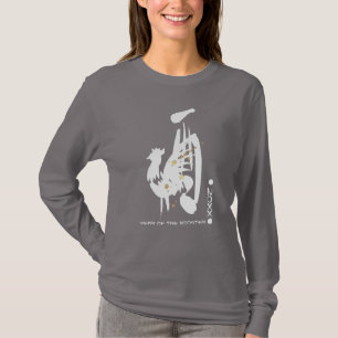 Aangepast jaar Chinees Jaar van de Rooster T-Hem T-shirt