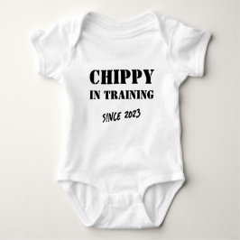 Aangepast jaar "Chippy in Training"-tapijtschelver Romper