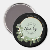 Aangepast jaar Corporate Green Wreath Logo Vakanti Magneet (Voorkant / Achterkant)
