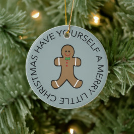 Aangepast Jaar Gingerbread Man Ornament