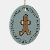 Aangepast Jaar Gingerbread Man Ornament (Rechts)
