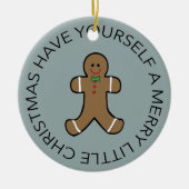 Aangepast Jaar Gingerbread Man Ornament (Voorkant)