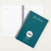 Aangepast Jaar, Logo, Naam en Tekst, Blauwgroen Da Planner (Display)
