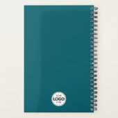 Aangepast Jaar, Logo, Naam en Tekst, Blauwgroen Da Planner (Achterkant)