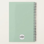 Aangepast Jaar, Logo, Naam en Tekst, Olijfdagboek Planner (Achterkant)
