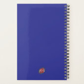 Aangepast jaar, Logo, Tekst, Blauw Dagboek Planner (Achterkant)