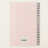 Aangepast jaar, Logo, Tekst, Blush Pink Afspraak Planner (Achterkant)
