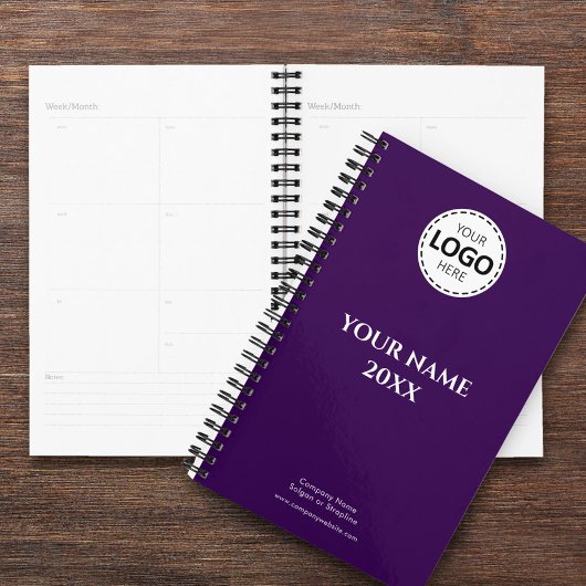 Aangepast jaar, Logo, tekst, Paarse agenda