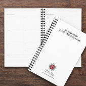 Aangepast jaar, Logo, Tekst, Wit Dagboek Planner