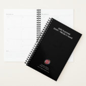 Aangepast jaar, Logo, Tekst, Zwart Dagboek Planner (Display)