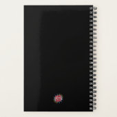 Aangepast jaar, Logo, Tekst, Zwart Dagboek Planner (Achterkant)