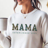 Aangepast jaar - Mama Blue Florals Trui