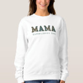 Aangepast jaar - Mama Blue Florals Trui (Voorkant)