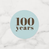 Aangepast jaar | mijlpaalverjaardag confetti (Kleine voorkant)