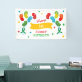 Aangepast Jaar Niertransplantatie Verjaardag Spandoek (Beurs)