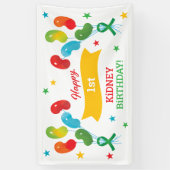 Aangepast Jaar Niertransplantatie Verjaardag Spandoek (Verticaal)