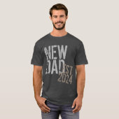 Aangepast jaar nieuwe pap Vaderdag T-shirt (Voorkant volledig)