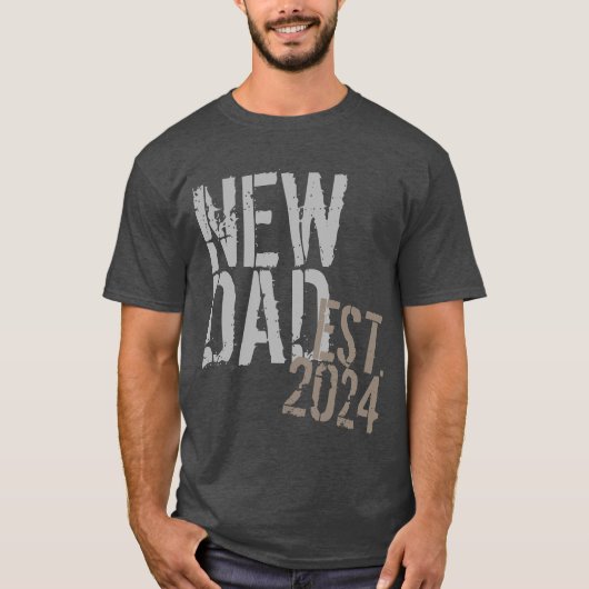 Aangepast jaar nieuwe pap Vaderdag T-shirt (Voorkant)