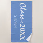 Aangepast jaar op maat voor afstuderen strandlaken (Voorkant)